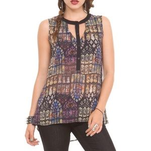 TEENAGE RUNAWAY Stained Glass Print Top